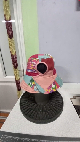 Mũ vải ghép T6/25 280k Chế Upcycled Clothing