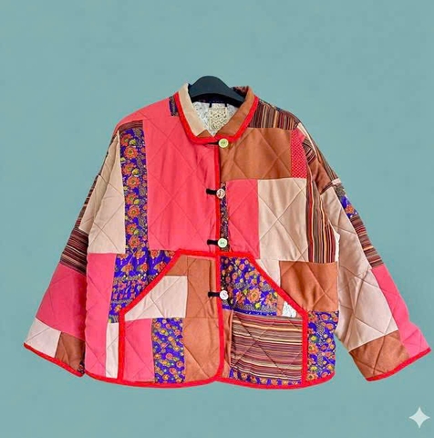 Áo chần bông 2490 Chế Upcycled Clothing T10 / 25