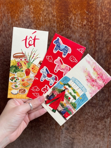 Set lì xì set 6 cái 2026 Mai Lê