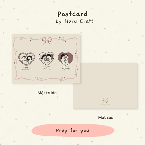 Thiệp Haru Postcard_Pray for you