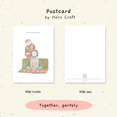 Thiệp Haru Postcard_Together gently