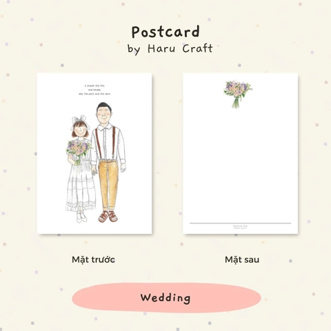 Thiệp Haru Postcard_Wedding