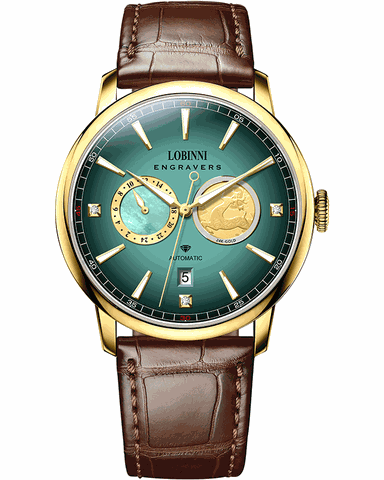 Đồng Hồ Nam Lobinni No.19015-1 Automatic (Mạ Vàng 24k)