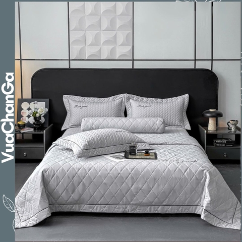 Bộ chăn ga gối Cotton linen 3 chiều Magnetic Mark Jacob trần bông cao cấp