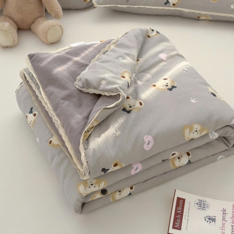 Chăn Cotton Tơ Tre Hàn Quốc ORAKAI Siêu Mềm Cực Mát