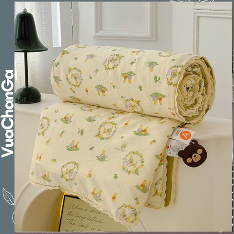 Chăn Cotton Tơ Tre Hàn Quốc ORAKAI Siêu Mềm Cực Mát