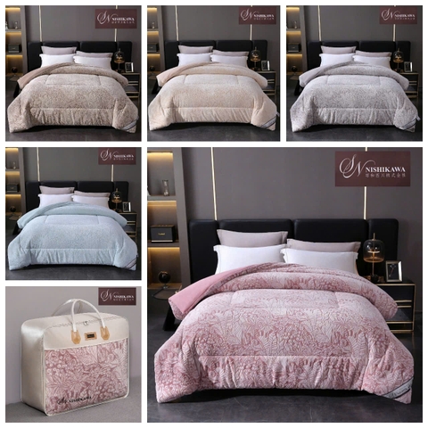 Chăn Lông Cừu 5D CHANVRE Nishikawa cao cấp 4.5k, kích thước 2x2m3