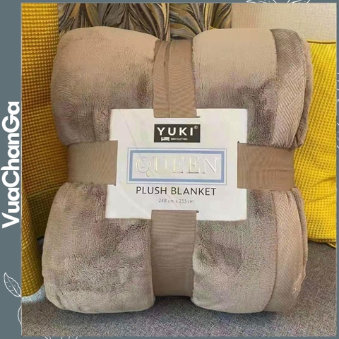 Chăn Lông Cừu YUKI Queen Nhật Bản 248x234cm nặng 3,2kg Đẳng Cấp VuaChanGa
