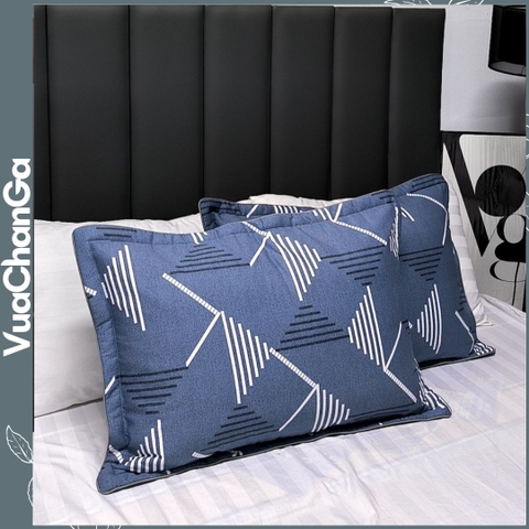 Vỏ gối cottton 100% có khóa kéo
