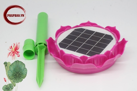 Đài niệm phật năng lượng mặt trời hoa sen PHÁP BẢO