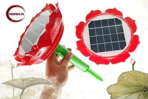 Đài niệm phật năng lượng mặt trời hoa sen PHÁP BẢO