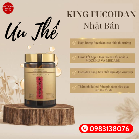 Viên Uống King Fucoidan Nhật Bản - Hỗ trợ phòng và điều trị Ung Thư