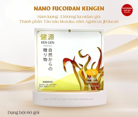 NANO FUCOIDAN KENGEN - PHÒNG CHỐNG VÀ HỖ TRỢ ĐIỀU TRỊ UNG THƯ