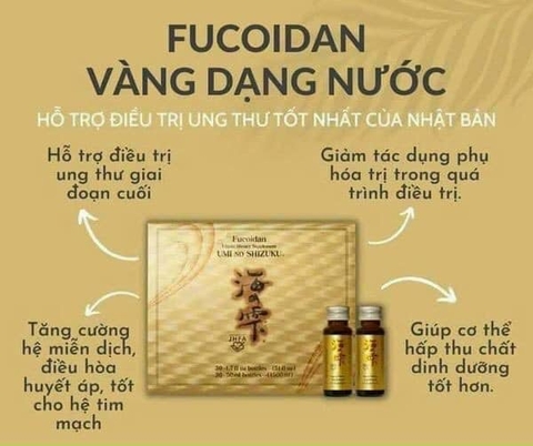 FUCOIDAN UMI NO SHIZUKU NHẬT BẢN - PHÒNG CHỐNG VÀ HỖ TRỢ ĐIỀU TRỊ UNG THƯ
