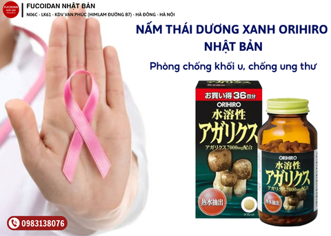 Nấm thái dương xanh Orihiro Nhật Bản 432 viên