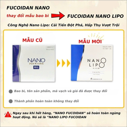 Fucoidan Nano Lipo Nhật Bản -Hỗ trợ phòng chống và điều trị ung thư (mẫu mới)