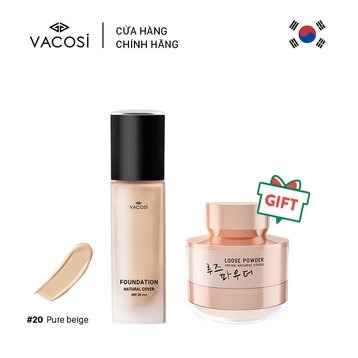 [Mua 1 Tặng 1] Vacosi Kem Nền Tặng Phấn Phủ