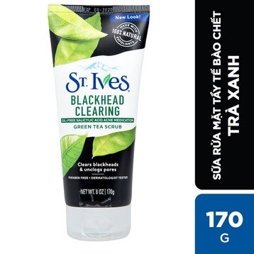 Sữa Rửa Mặt St.Ives Tẩy Tế Bào Chết Trà Xanh Ngừa Mụn