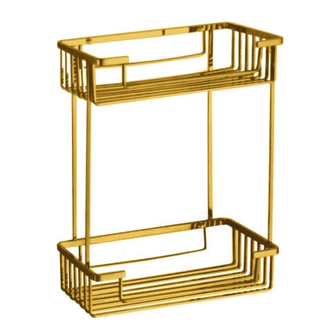 Kệ Thẳng 2 Tầng Inox 304 Xi Mạ Vàng Roland K2