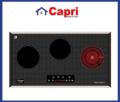 BẾP TỪ - HỒNG NGOẠI 3 VÙNG NẤU CAPRI CR-810KT (CHẤM BI)