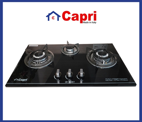 BẾP GAS ÂM KÍNH 3 LÒ CAPRI CR-308KT