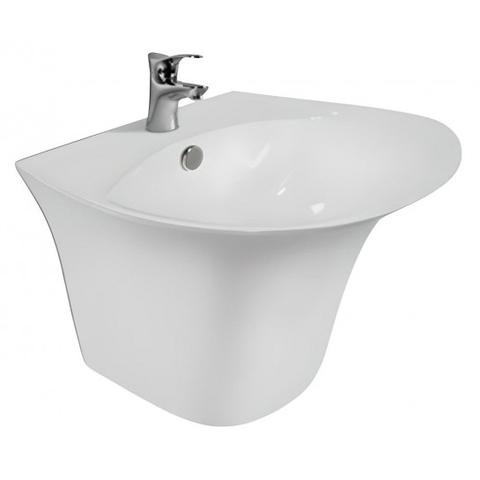 Chậu Rửa Lavabo Viglacera V63 Liền Khối Treo Tường