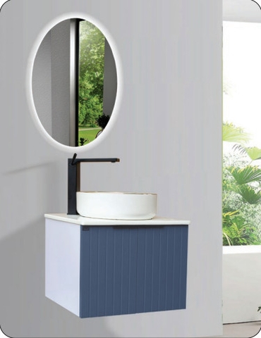 Tủ Lavabo Nhựa PVC LB 08 (trắng / xám)