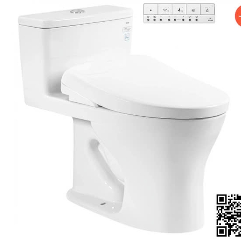 Bồn Cầu Điện Tử TOTO MS855CDW23 Nắp Rửa Washlet TCF47360GAA S7 Giấu Dây
