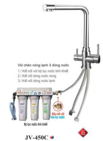 Vòi Rửa Chén Nóng Lạnh JV-450C