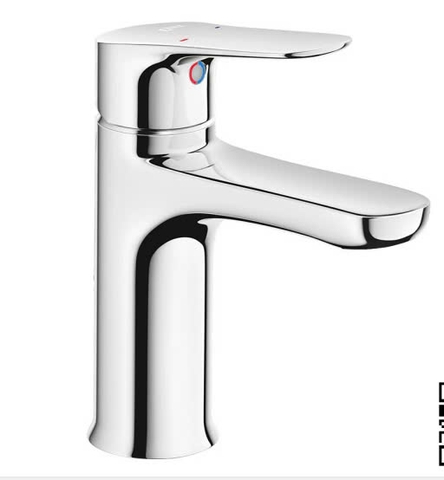 Vòi Chậu Lavabo Inax LFV-1402S-R (LFV1402SR) Nóng Lạnh Kèm Trụ Xả Lật