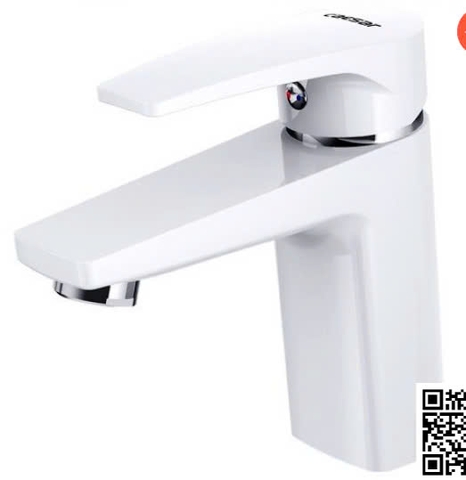 Vòi Lavabo Caesar B390CWU Màu Trắng Nóng Lạnh