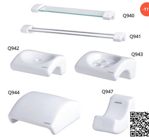 Bộ Phụ Kiện 6 Món Sứ Caesar Q940A6 Phòng Tắm
