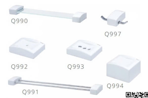 Bộ Phụ Kiện 6 Món Sứ Caesar Q990-A6-PW