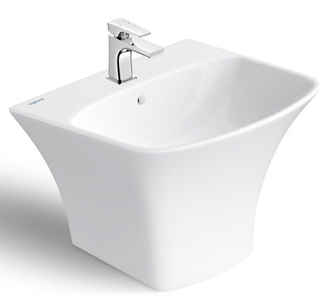 Chậu lavabo treo tường VIGLACERA V64 liền chân