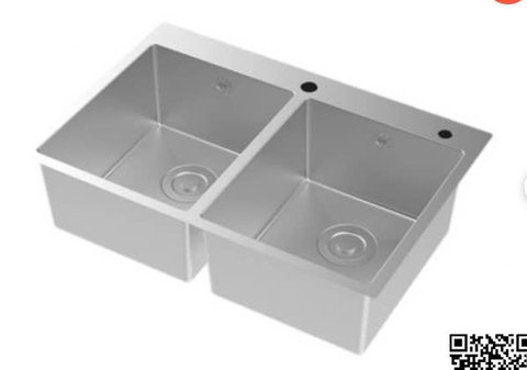 Chậu Rửa Chén Bát American Standard FFASX123 101370MS00 Hai Hộc Inox 304