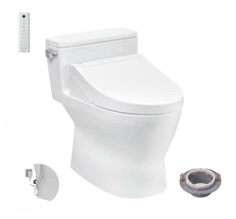 Bồn cầu TOTO MS188VKW14 T53P100VR 1 khối nắp điện tử Washlet C5 TCF24410AAA