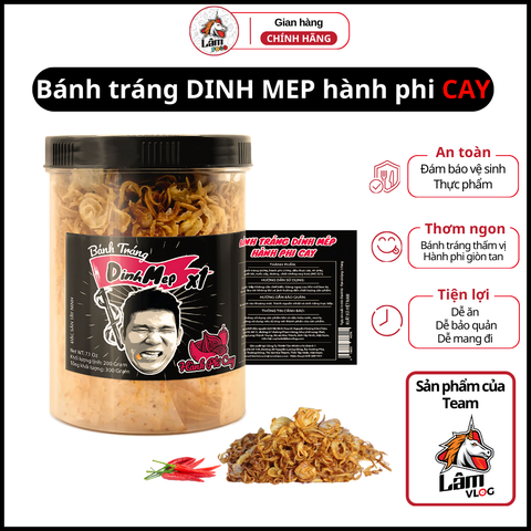 [COMBO 4 HŨ] bánh tráng DINHMEP HÀNH PHI CAY