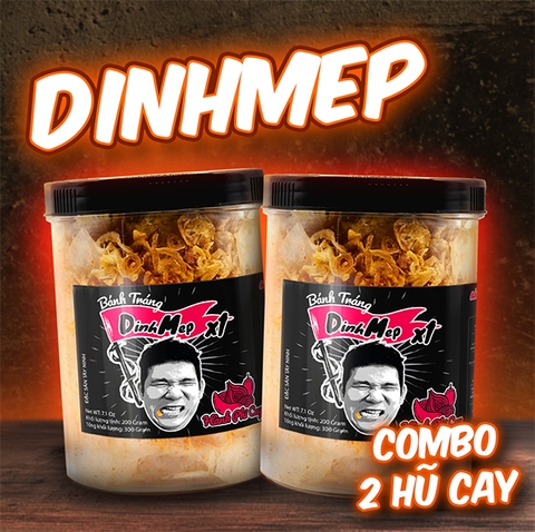 Combo 2 hũ bánh tráng DinhMep CAY