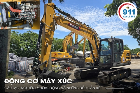 Động Cơ Máy Xúc: Cấu Tạo, Nguyên Lý Hoạt Động Và Những Điều Cần Biết