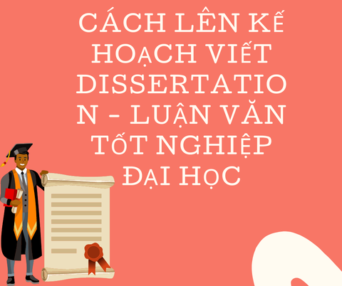 CÁCH LÊN KẾ HOẠCH VIẾT DISSERTATION - LUẬN VĂN TỐT NGHIỆP ĐẠI HỌC