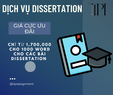 DỊCH VỤ LÀM DISSERTATION