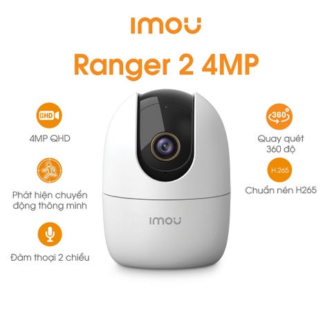 Camera Wifi 4MP IMOU IPC-A42P-D phát hiện người lạ bằng AI