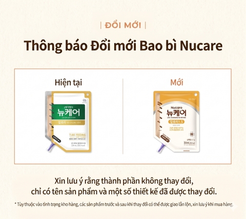 Sữa sonde Nucare 1.5 Kcal (nuôi qua đường ống thông) 334ml (500 kcal) (đã bao gồm ống thông)