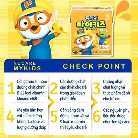 Thức uống dinh dưỡng vị chuối TPBS Nucare MyKids Banana 150ml x 10 hộp