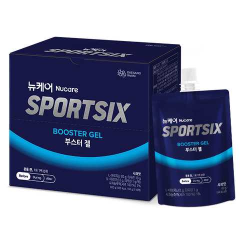 Thức uống trước khi tập thể thao Nucare SportSix Booster Gel 60g×10 gói