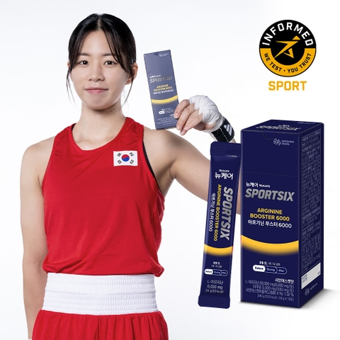 Dinh dưỡng trước tập thể thao TPBS Nucare Sportsix Arginine Booster 6000 24g x10