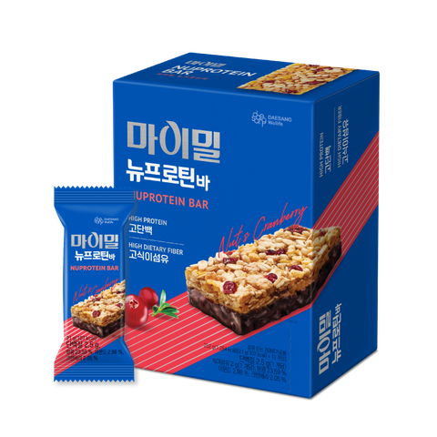 Bánh MyMeal NU Protein BarM 21g hộp 12 cái