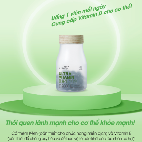 Viên uống Ultra Vitamin D 2000 IU (hộp 60 viên)