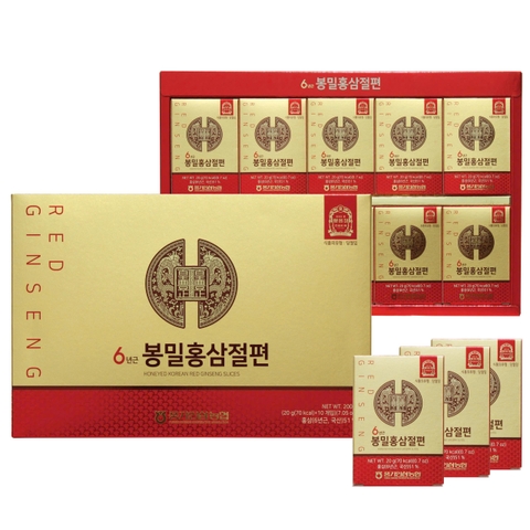 Hồng sâm thái lát tẩm mật ong- Honeyed Korean Red Gingseng Slices (6 years)