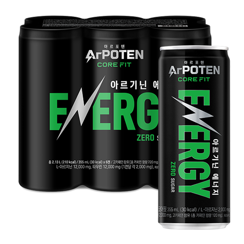 TPBS Nước uống có ga Arpoten Core Fit lon 355ml x 6 lon